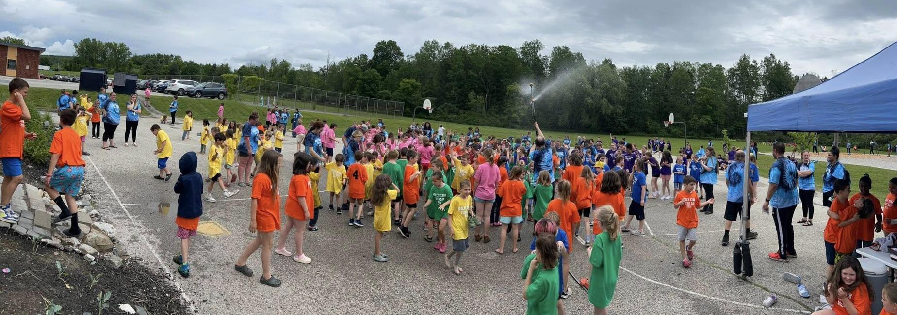 students at field day