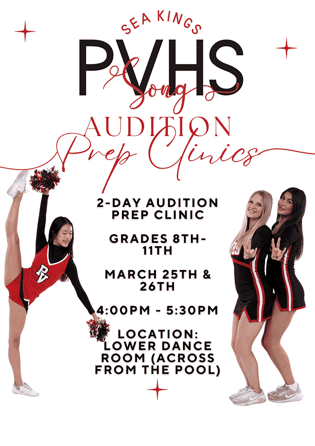 Cheer - Song Spirit Clinic, silhouette figures jumping and cheering