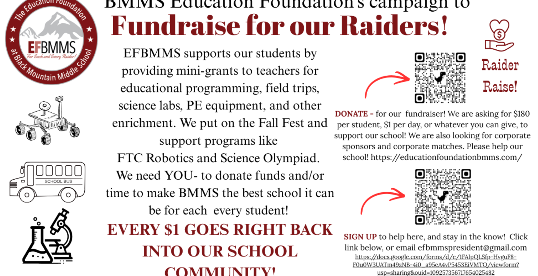 EFBMMS Fundraiser