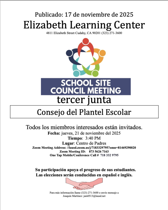 Reunión del Consejo Escolar