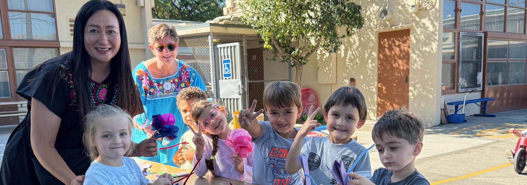 Hispanic Heritage Month, flower making activity