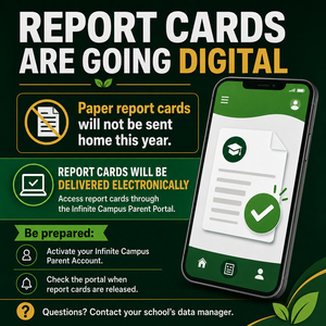 Report Cards are going digital: Parent Flyer