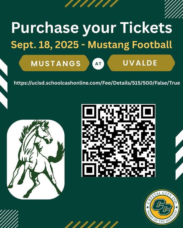 Mustangs vs. Uvalde Ticket Information Featured Photo