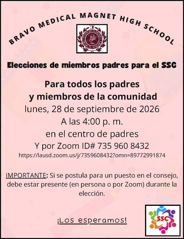 SSC & ELAC Elections and Meetings Info