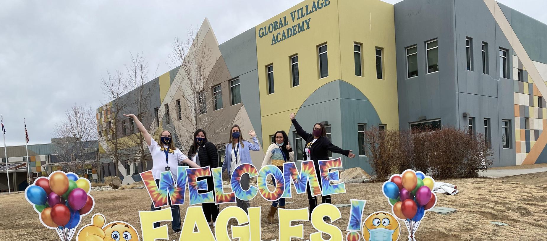 West Campus Teachers Welcome Back In-Person Learners!