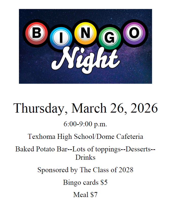 Bingo Night March 26, 2026!!! Featured Photo