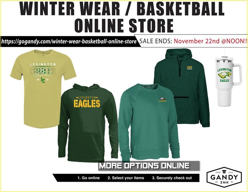 LAA 2024-2025 Lexington Eagle Winter Wear / Basketball Season Online Store is now OPEN