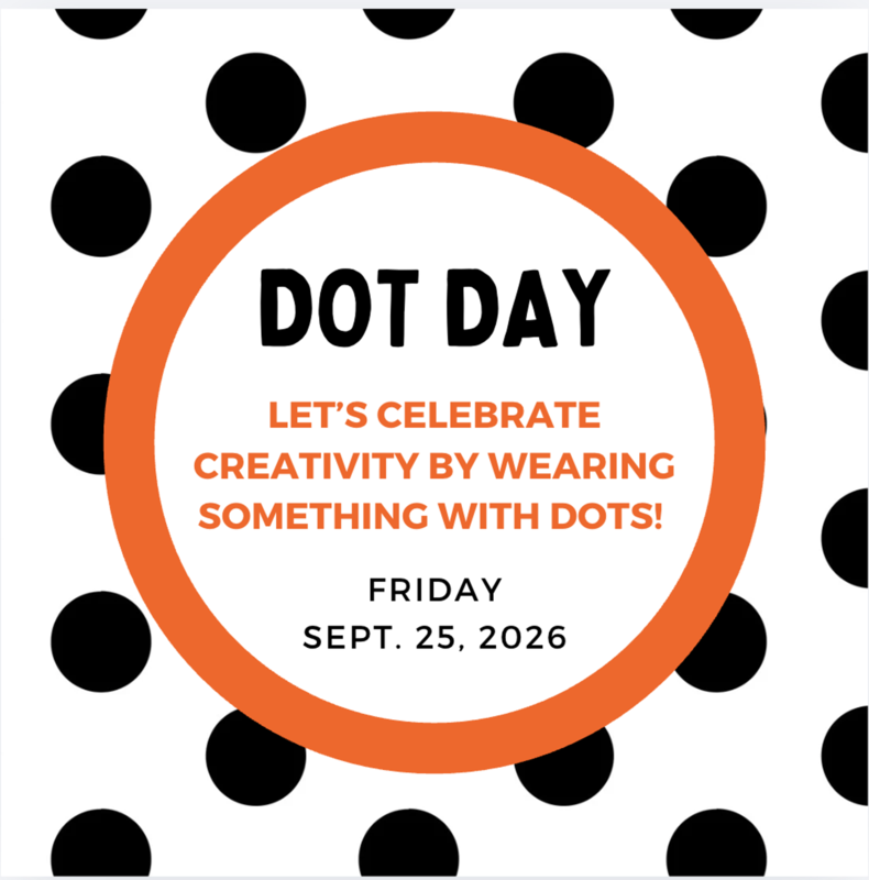 Dot Day flyer in English