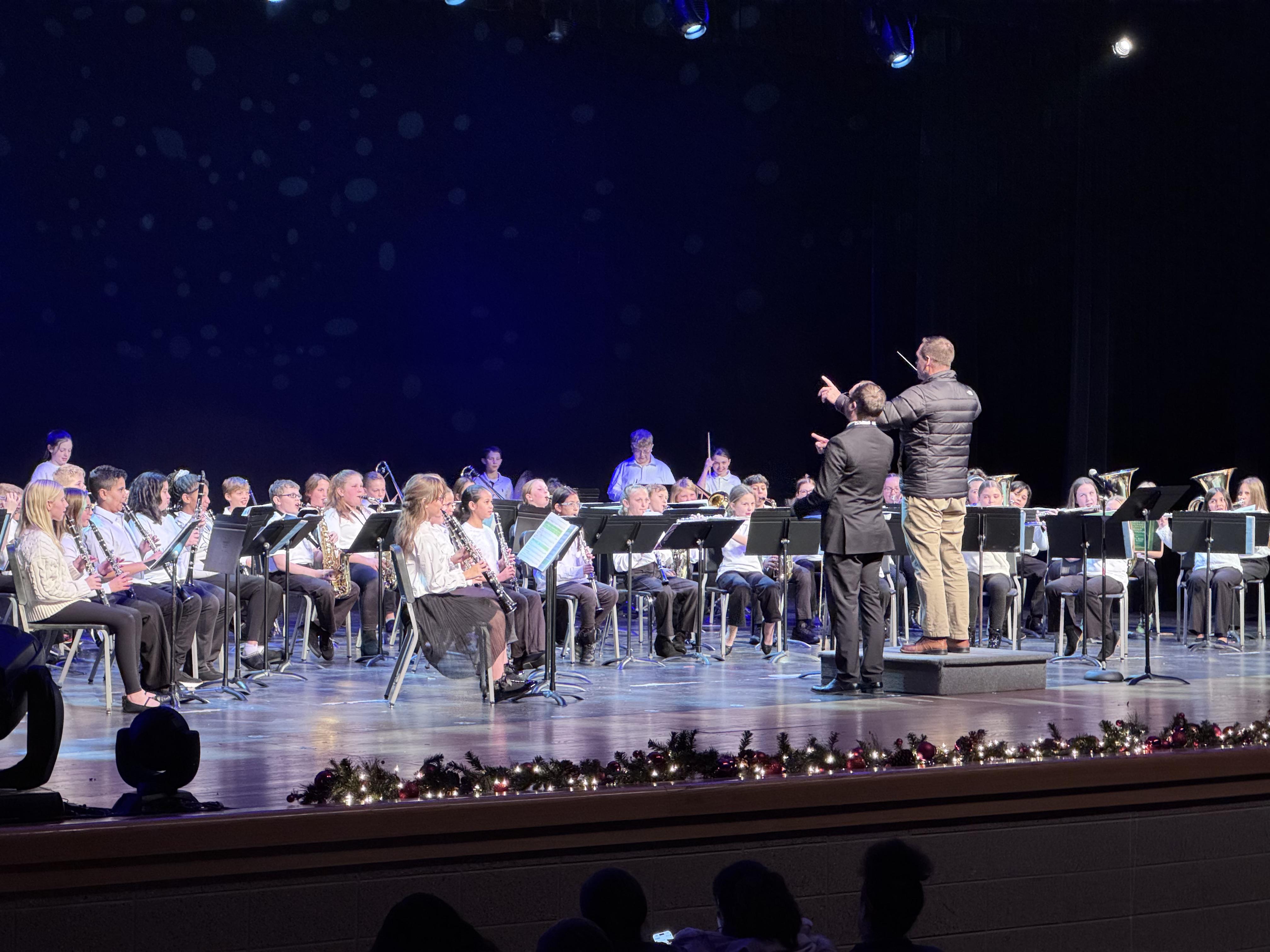 Coal City Intermediate School Fifth Grade Band under the direction of guest conductor, Mr. Leve