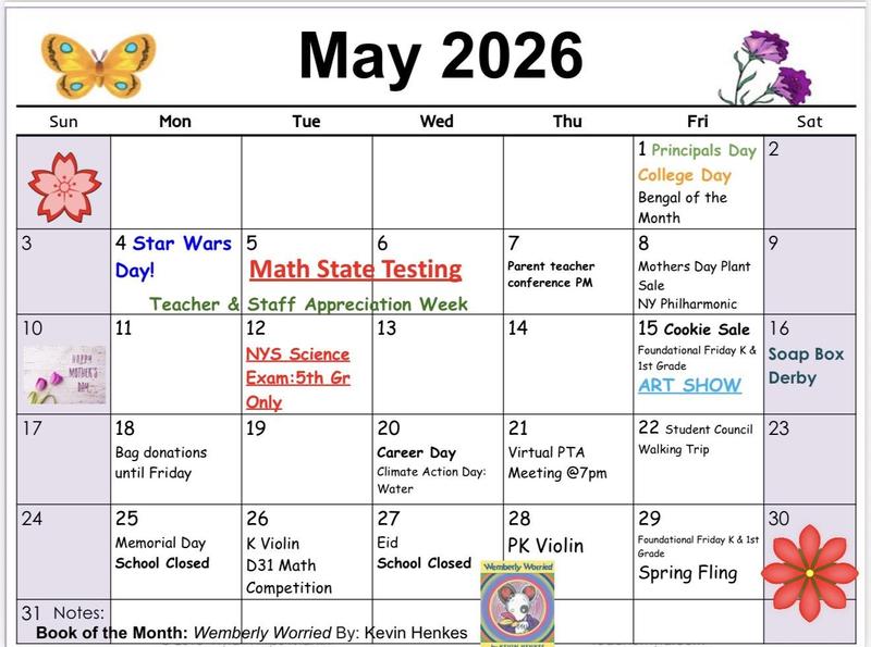 May Calendar Featured Photo