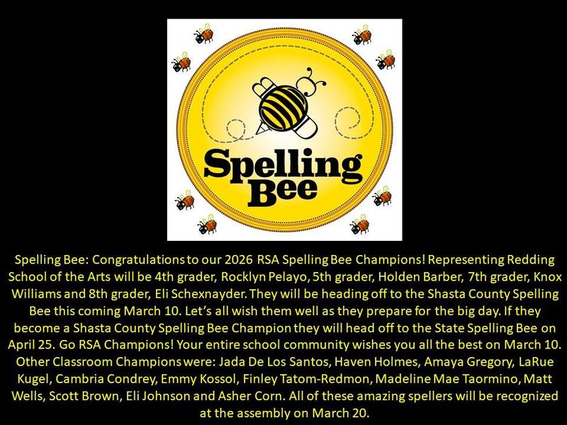 RSA Spelling Bee Champions!