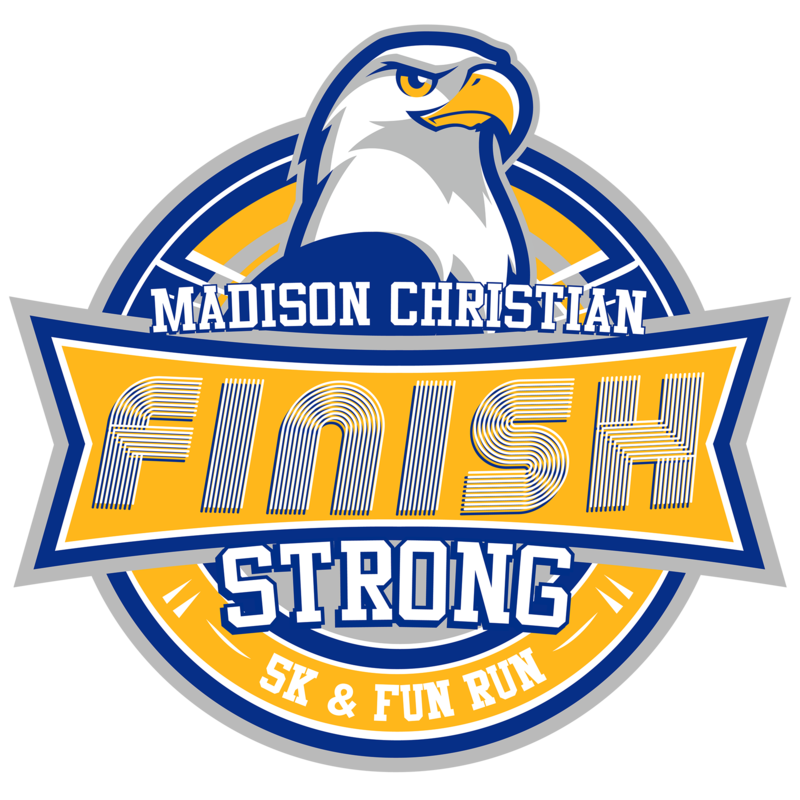 Finish Strong 5k eagle logo
