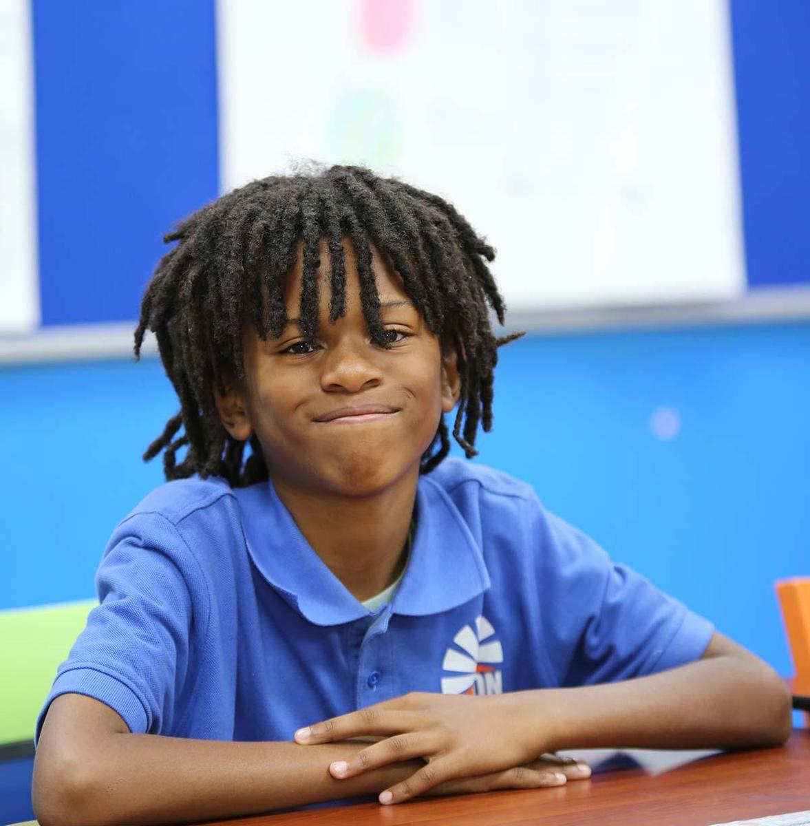 HSA Dayton Elementary Student in the classroom.