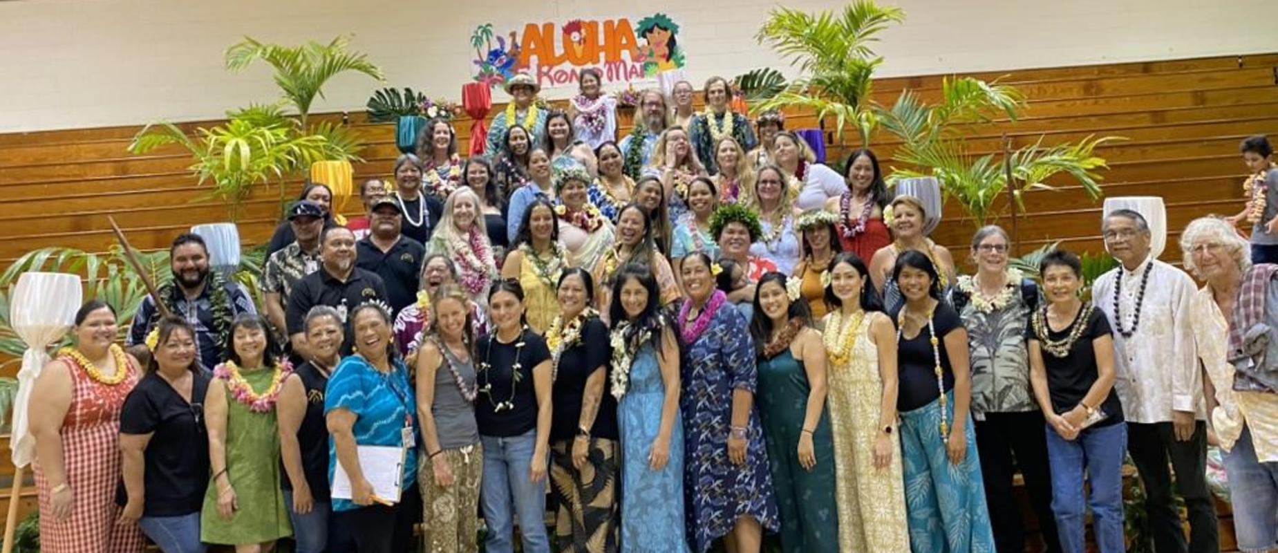 Kohala Elementary staff at May Day