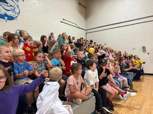 Students at Storytelling Event