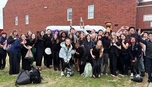 Students posing for a group photo