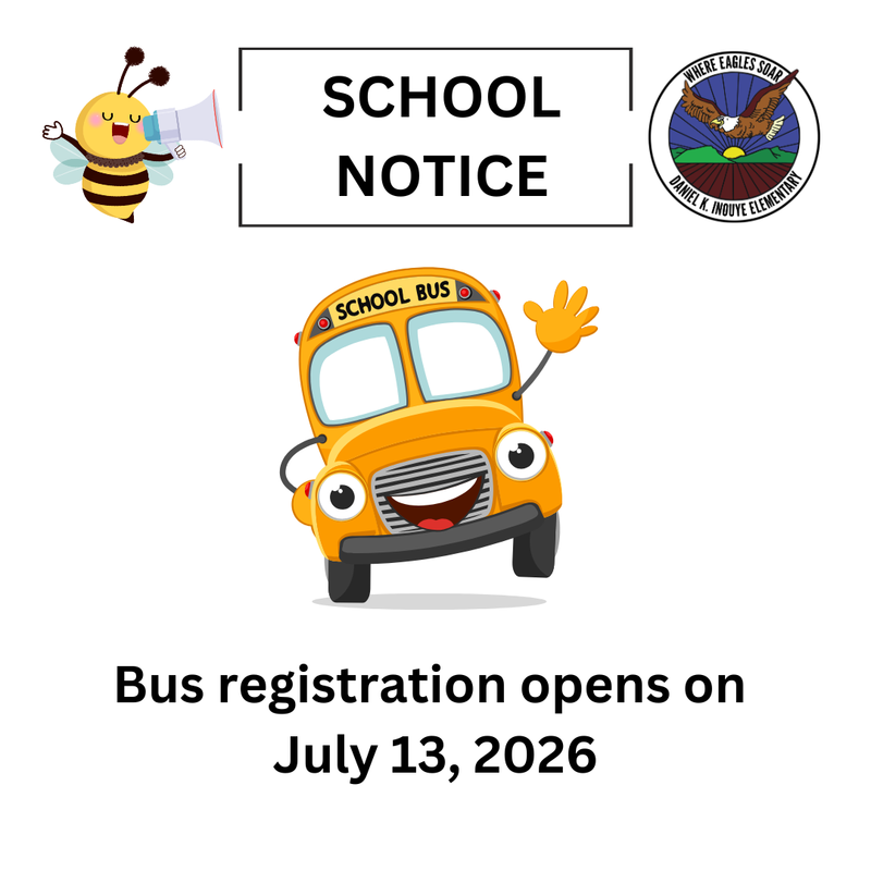 Bus registration opens July 13, 2026