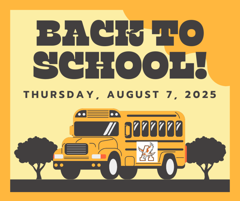 First Day of School ~ Thurs, Aug 7!