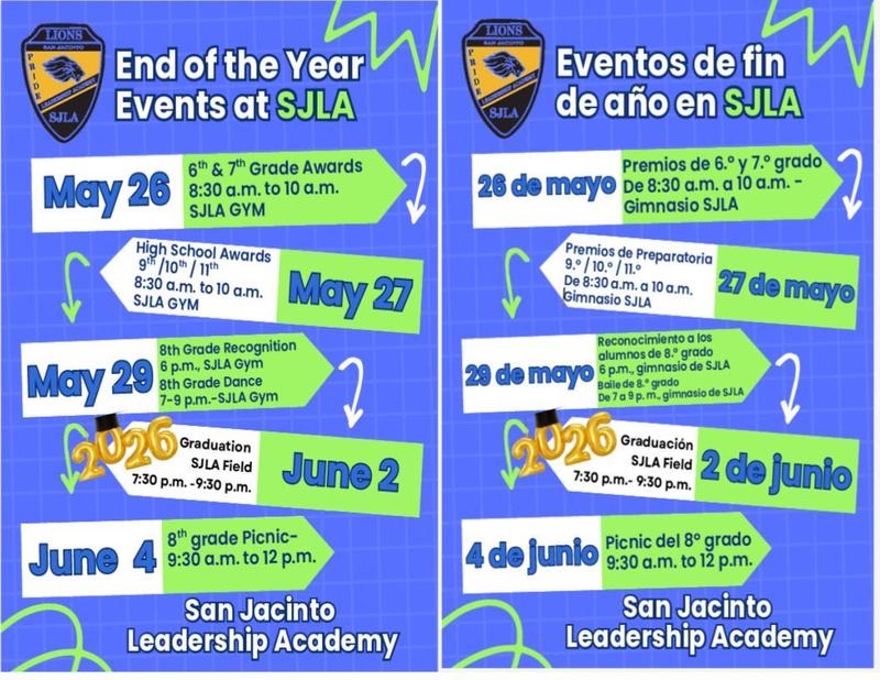 end of year activities flyer 2026