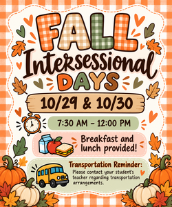 Intersessional days 10/29 & 10/30