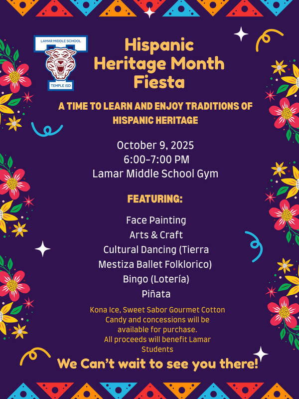 hispanic fiesta thursday october 9th at 6pm