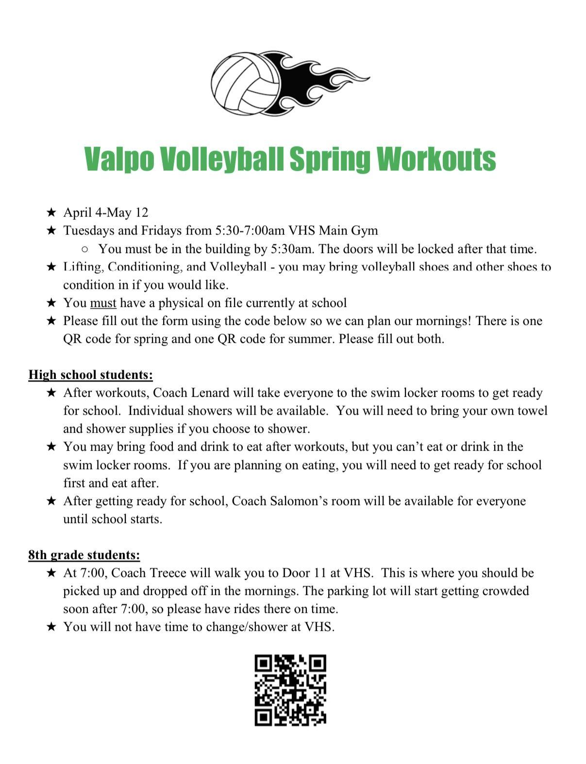Summer – Volleyball – Valparaiso High School