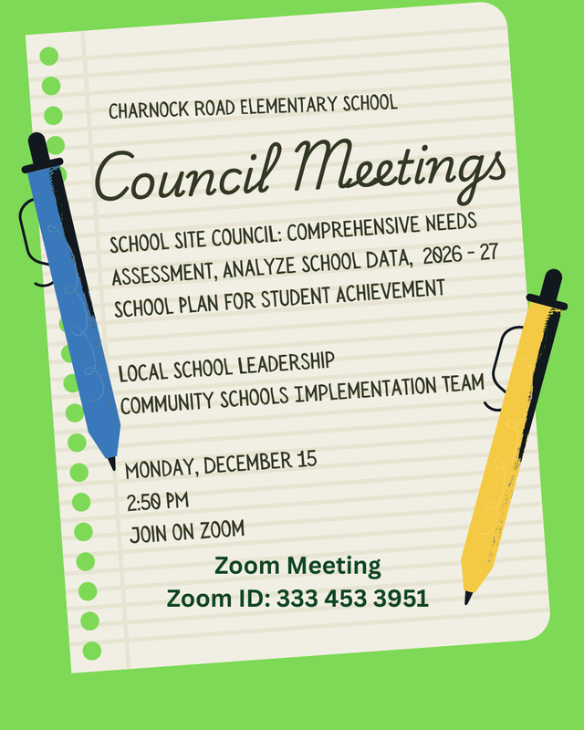 Council meeting flyer