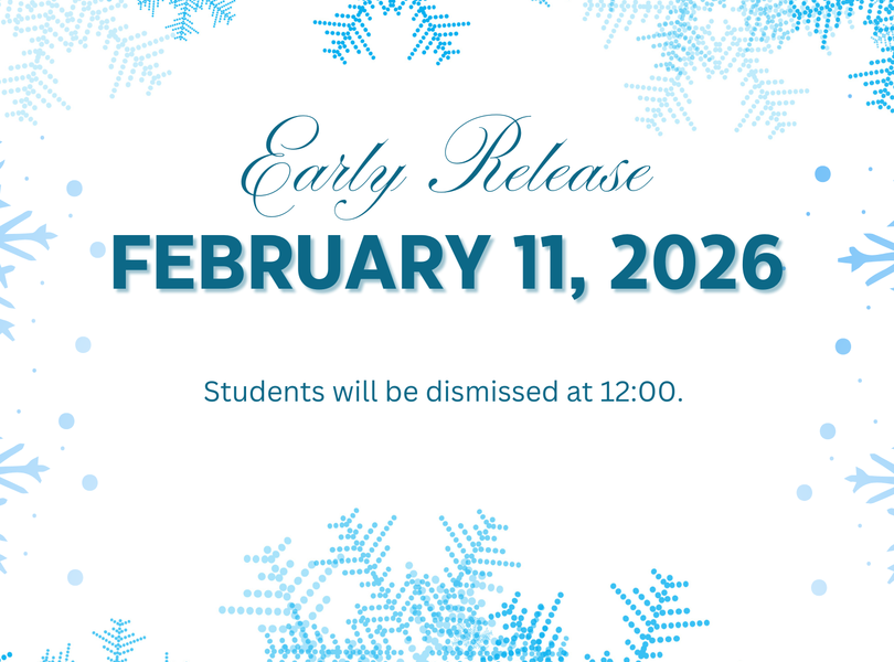 Students will be dismissed at 12:00.