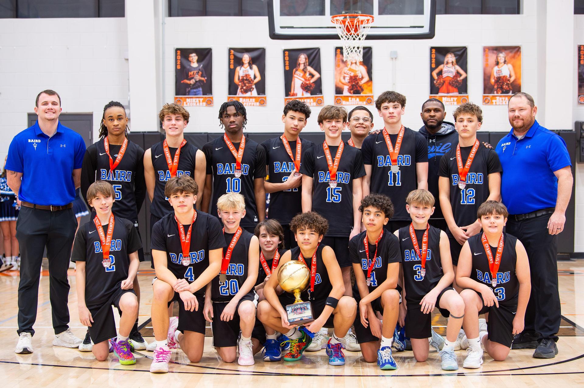 2025-2026 Boys Basketball State Tournament Champions Team