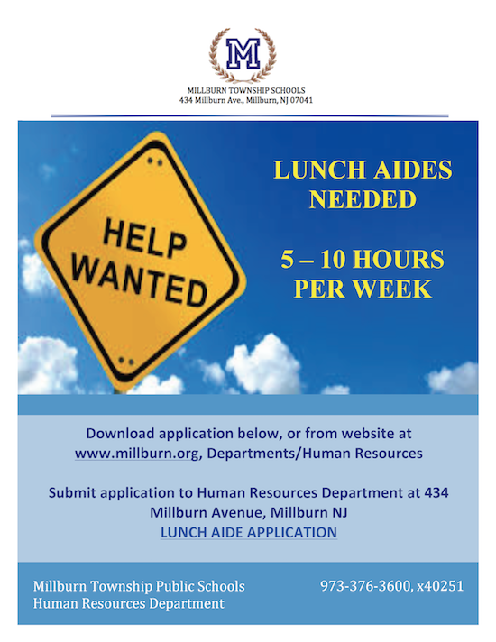 Lunch Aides flier