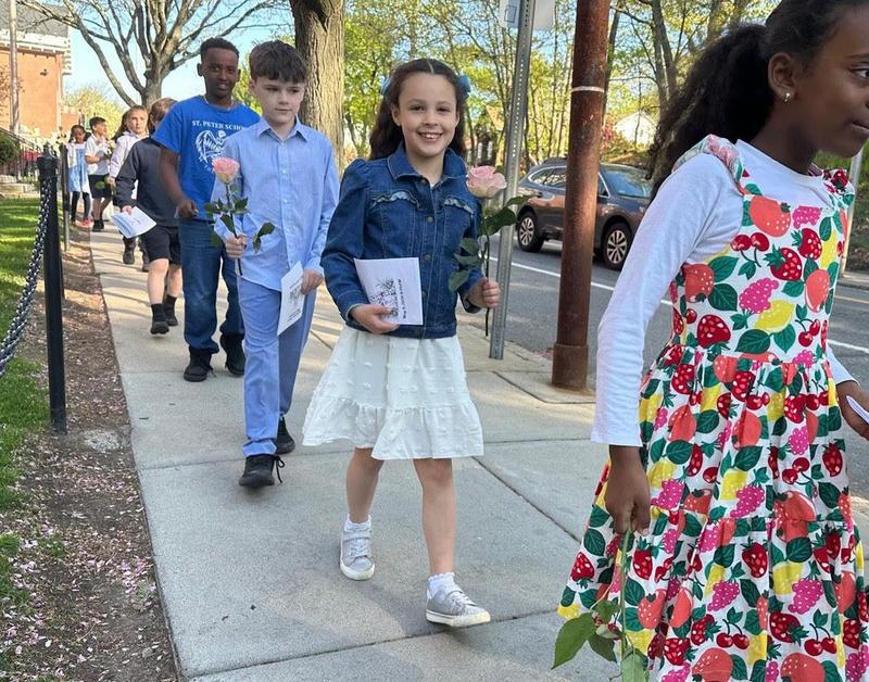 Picture of the Week: Grade 2 Students walking to our 