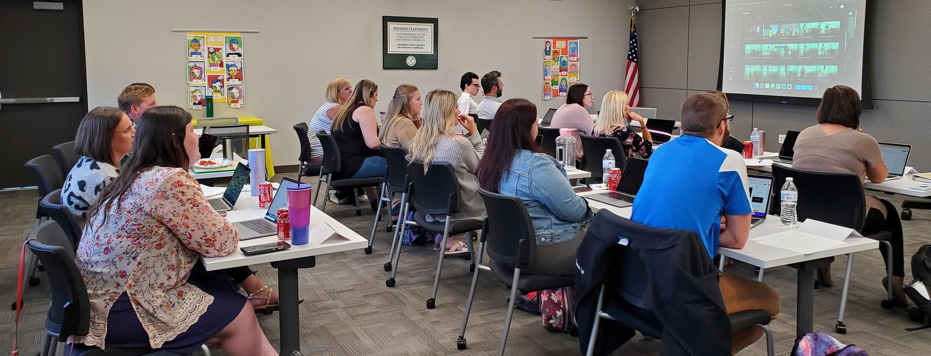 new staff at orientation