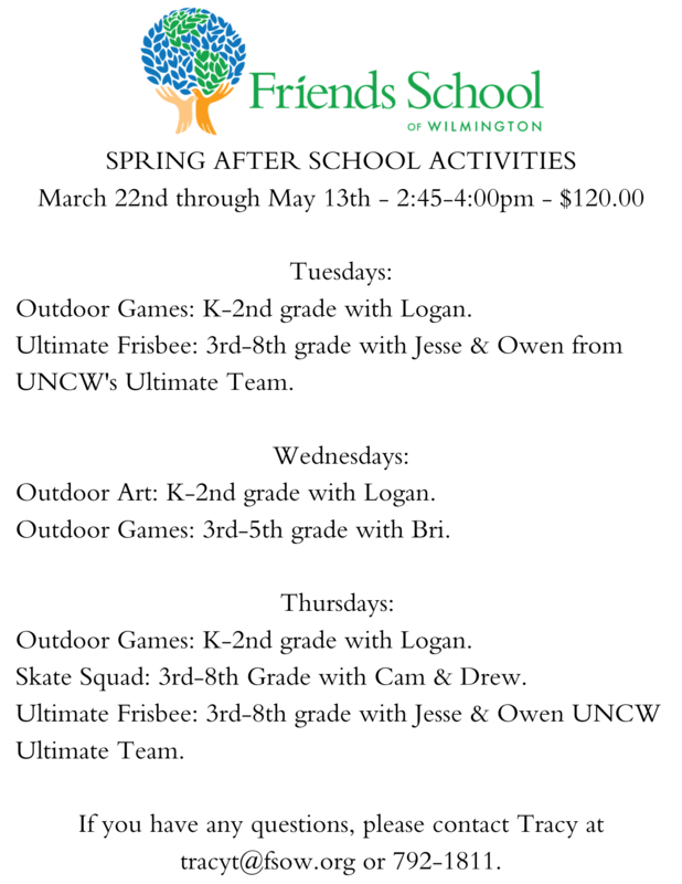 Registration is Open for Spring After School Activities Featured Photo