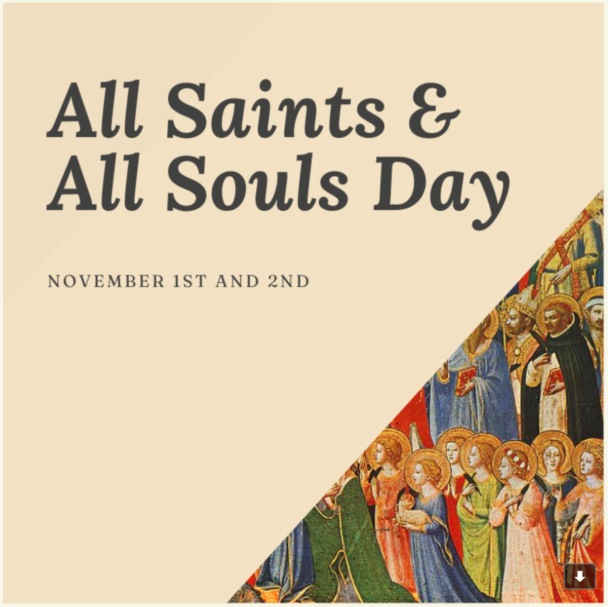 All Saints Day All Souls Day Assumption School All Saints Day All Souls Day Assumption School