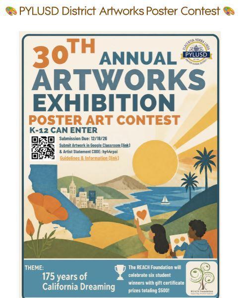 PYLUSD Elementary Art Contest