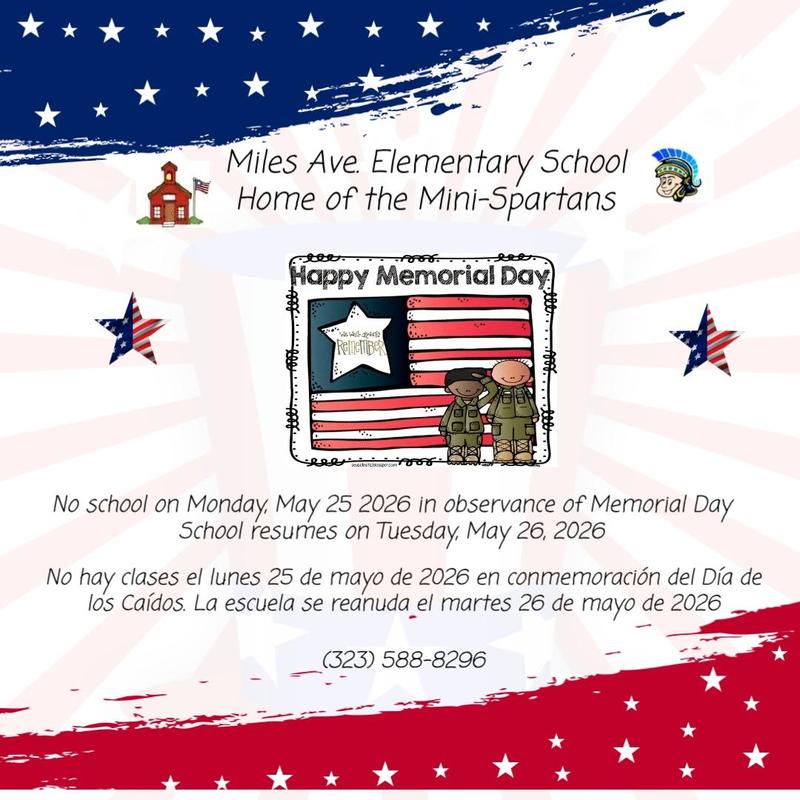 Memorial Day (No School)