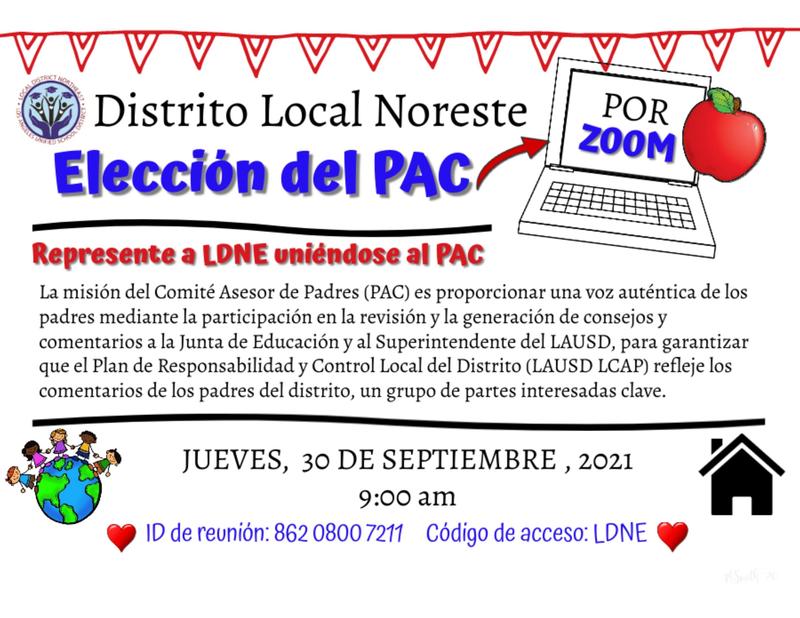 Parent Advisory Committee (PAC) Election - Spanish Featured Photo
