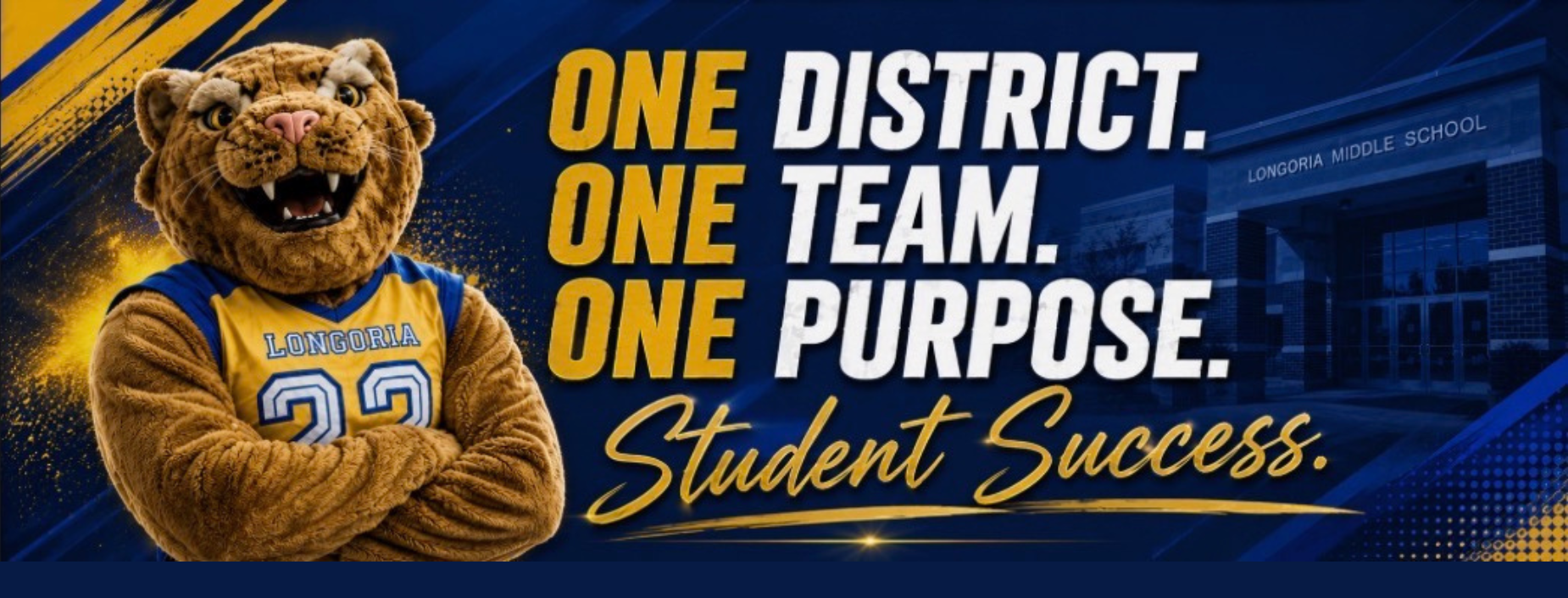 one team one purpose district banner