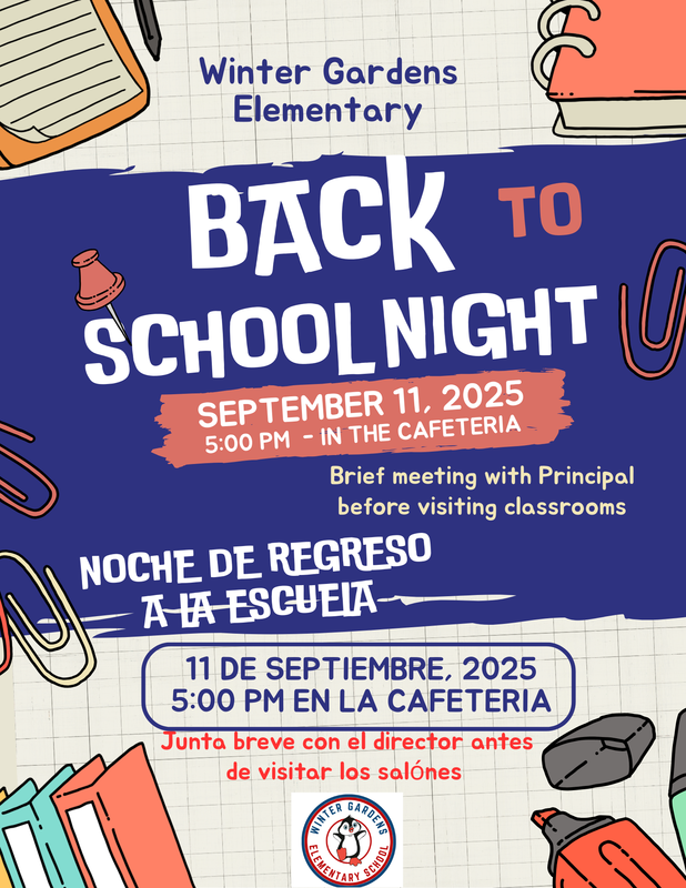 Back to School Night Flyer