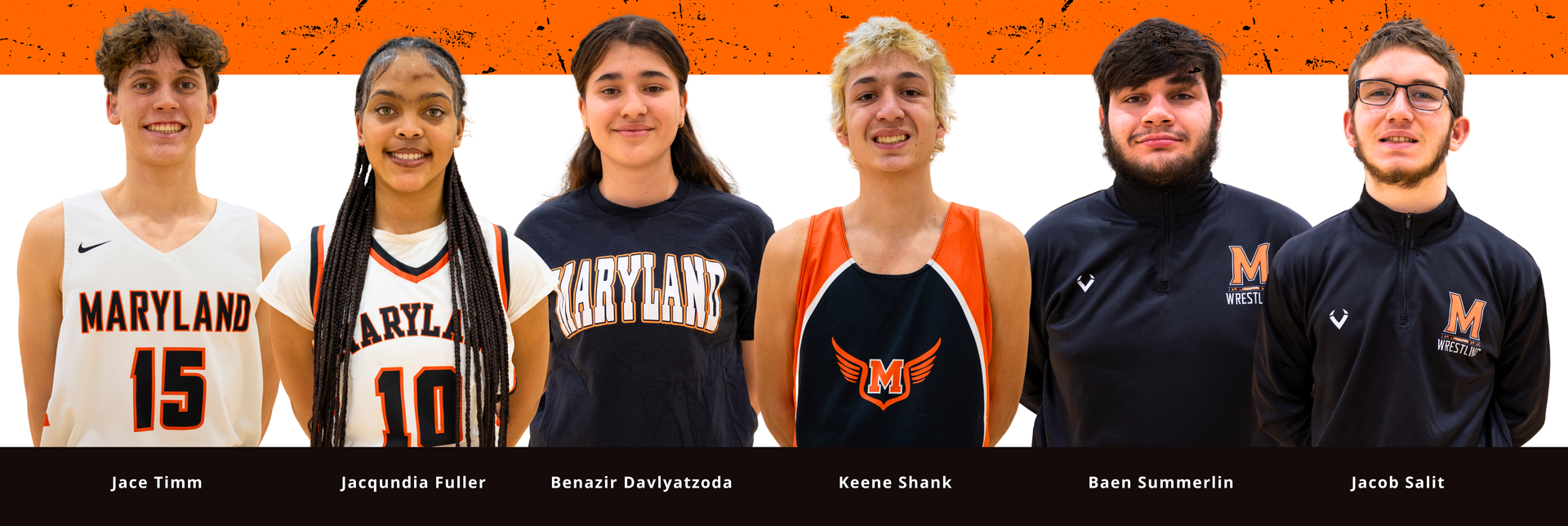 Group photo of MSD’s February Athletes of the Month.