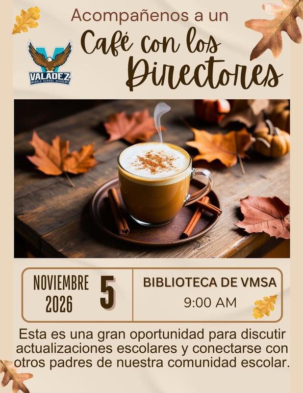 Coffee with the principal