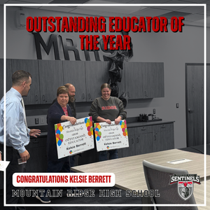 Kelsie Berrett is selected as MRHS Outstanding Educator of the Year
