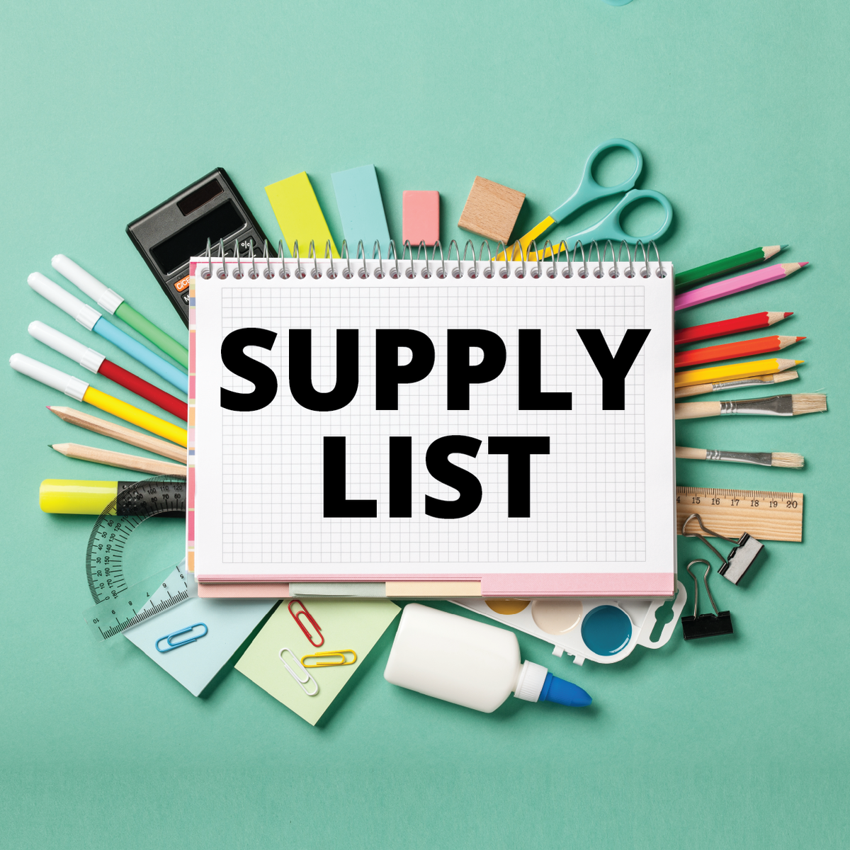 Supply List Groff Elementary School