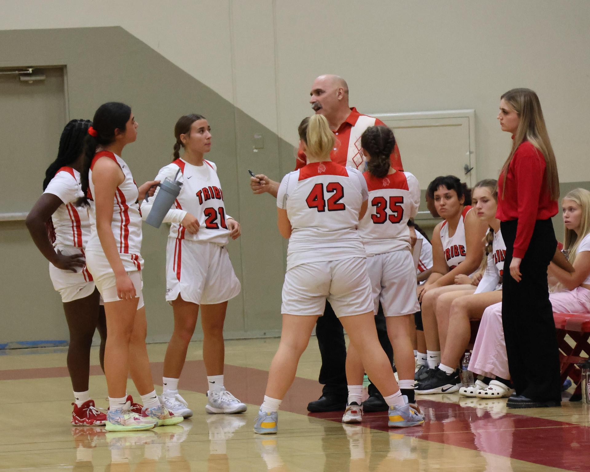 Varsity Girls Basketball playing against Firebaugh
