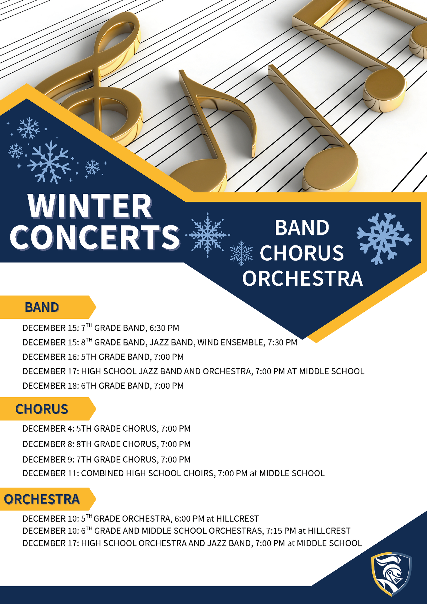 Winter Concert Flyer