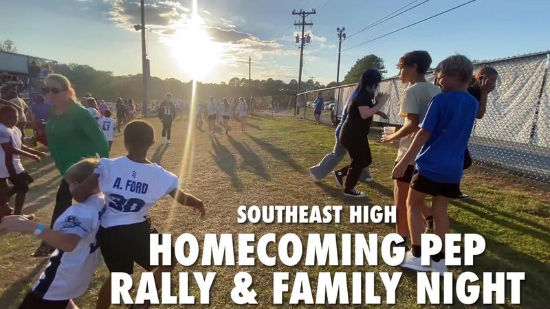 Southeast Pep Rally and Family Night Graphic
