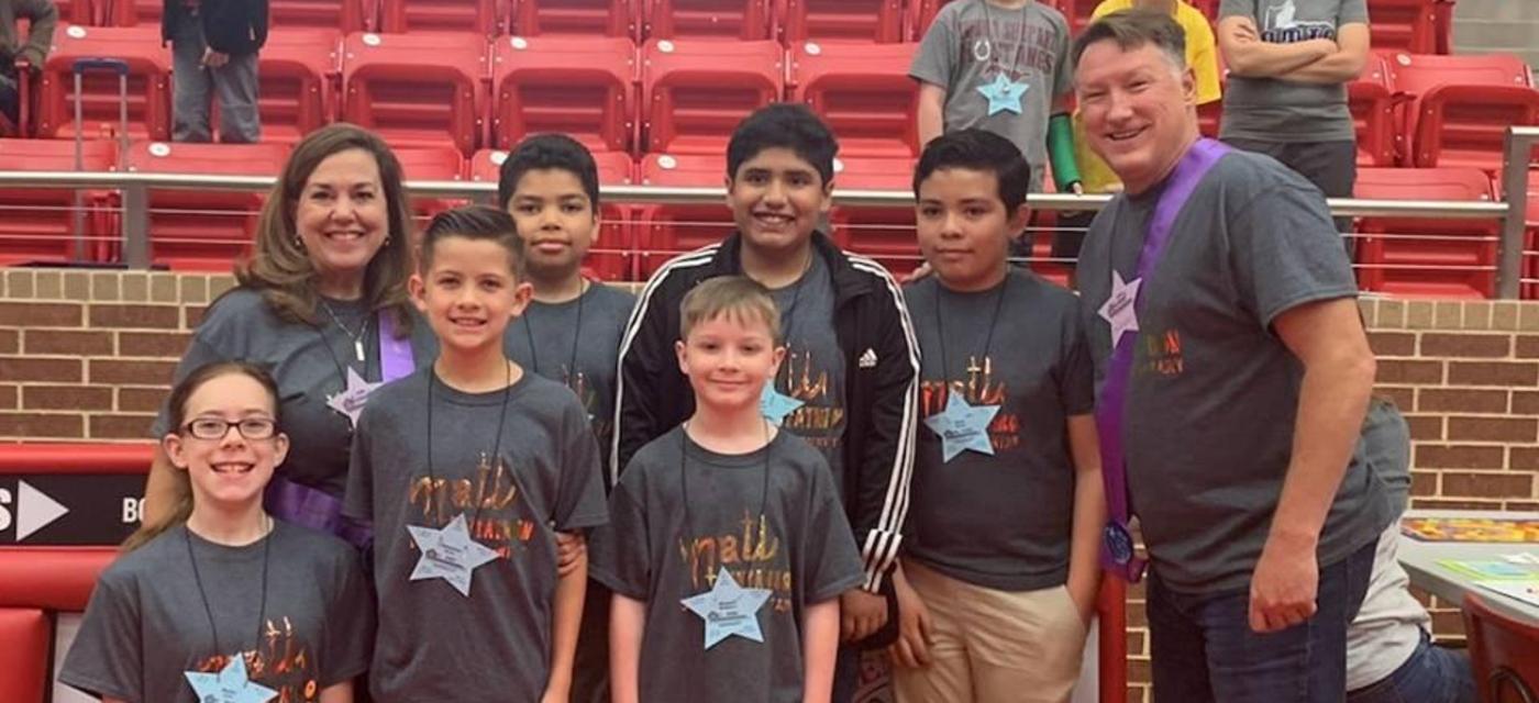 4th and 5th grade students at Math Pentathlon