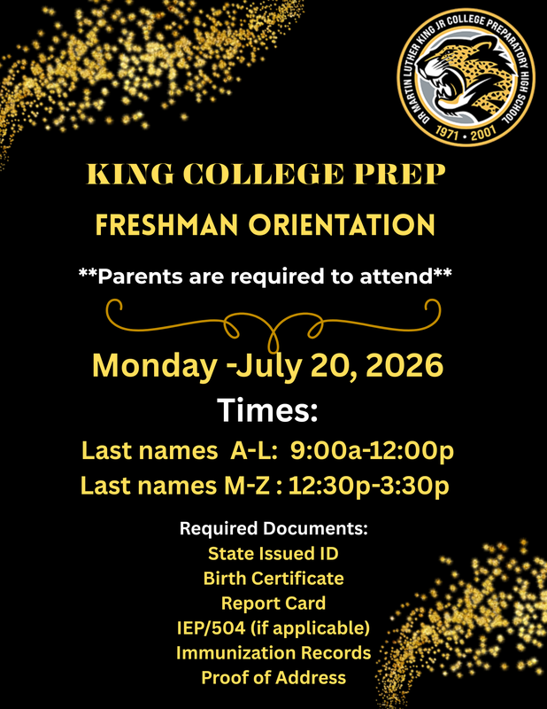 Freshman Orientation Flyer