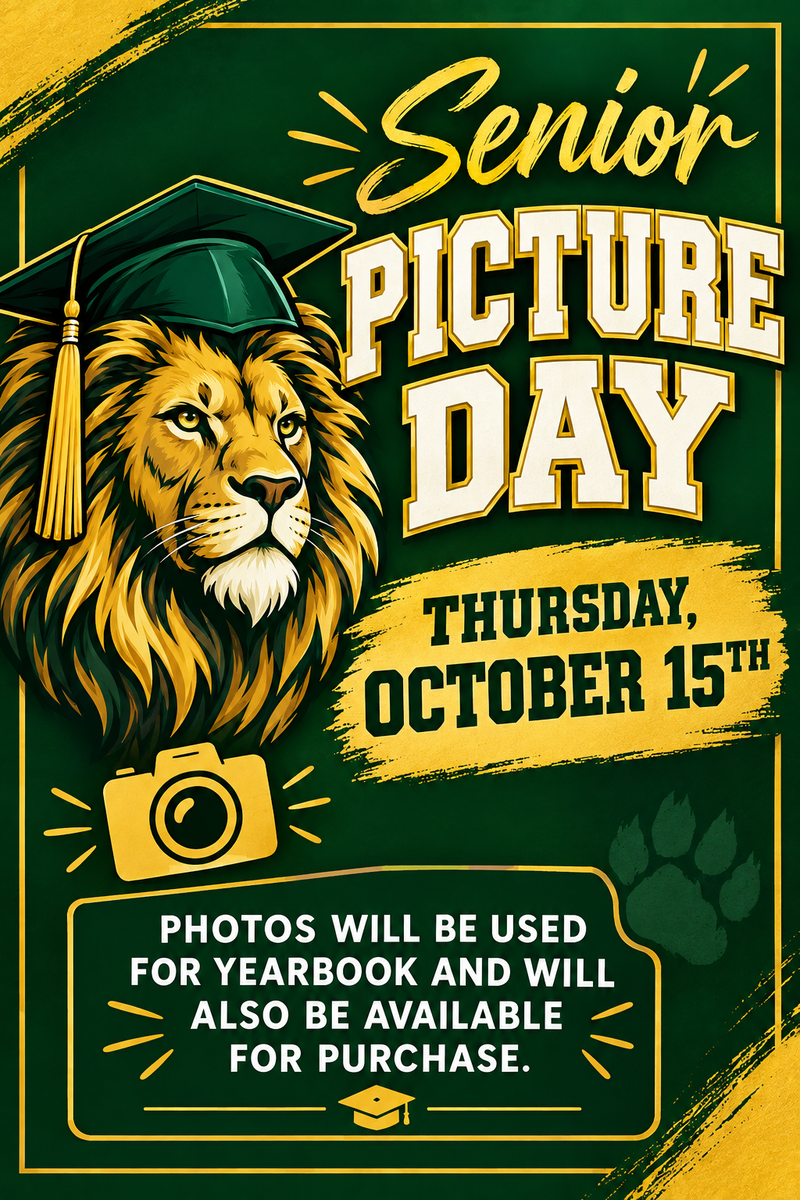 Senior 2027, Picture Day, October 15th!