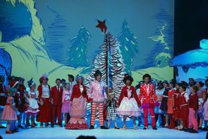 Photo of a group musical performance from Grinch the Musical